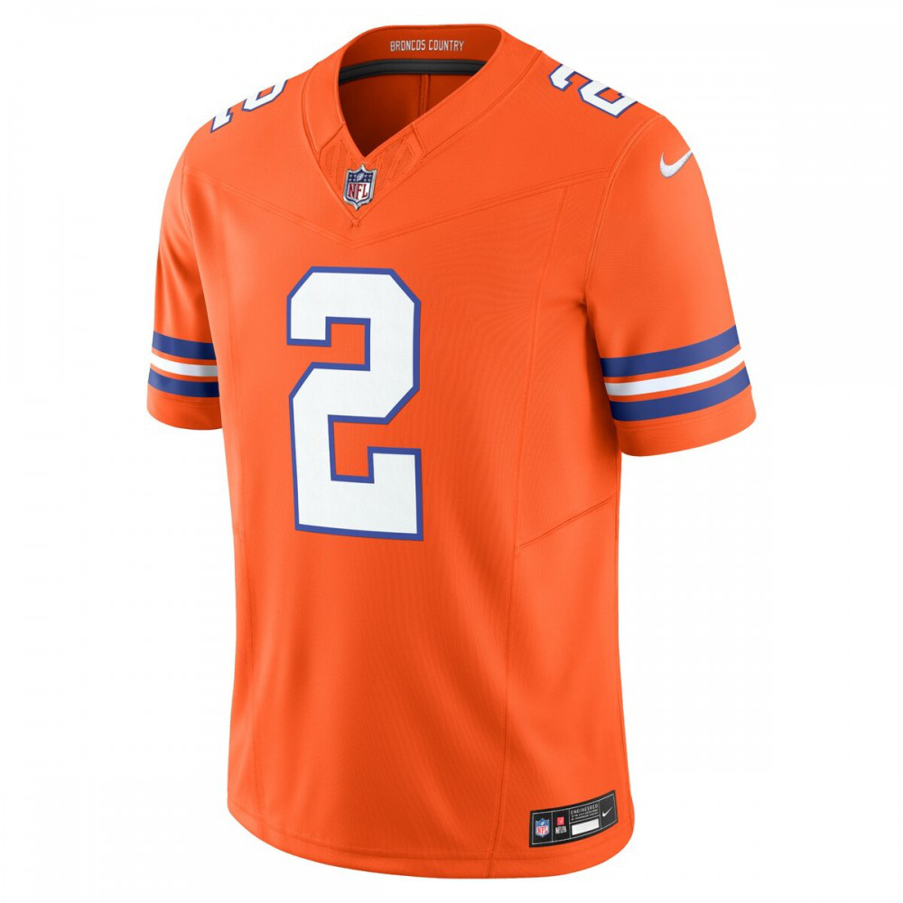 Patrick Surtain II Denver Broncos Nike Alternate Mile High Collection 1977 Throwback Vapor F.U.S.E. Limited Jersey - Orange-GridironStore